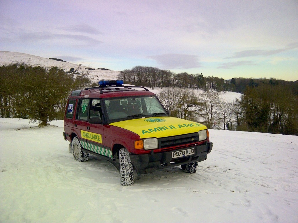 Ambulance cover with the NHS